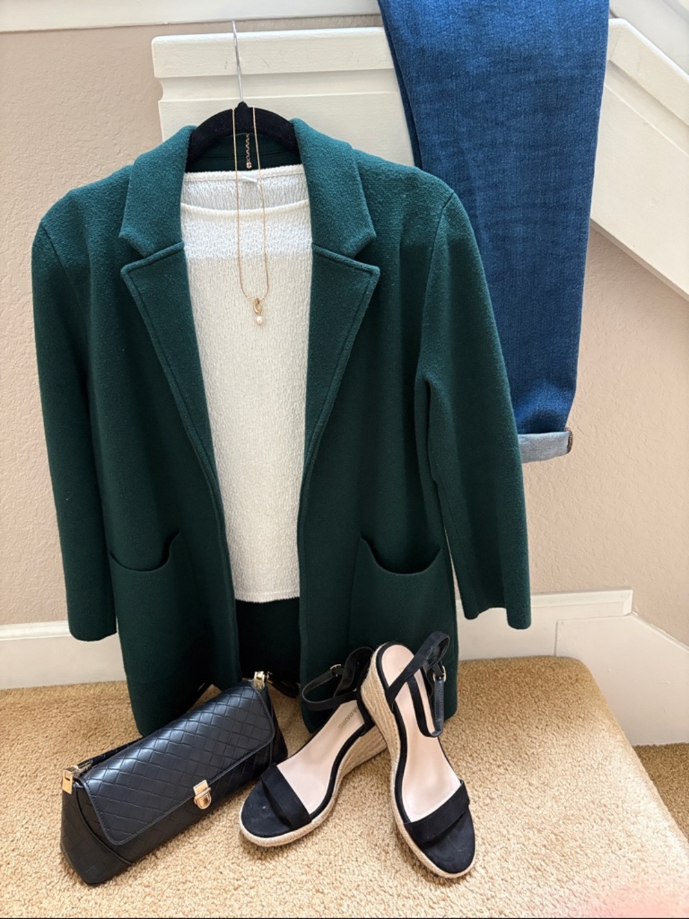 J Crew Open Front Sweater Blazer